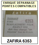 ZAFIRA-6353 (PHILIPS F1650)-POINTES-DE-LECTURE-DIAMANTS-SAPHIRS-COMPATIBLES