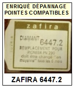 ZAFIRA-6447.2 (PIONEER PN290)-POINTES-DE-LECTURE-DIAMANTS-SAPHIRS-COMPATIBLES