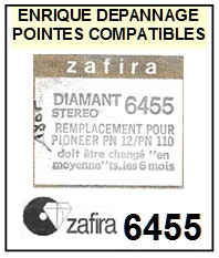 ZAFIRA-6455 (PIONEER PN12 PN110 PN150)-POINTES-DE-LECTURE-DIAMANTS-SAPHIRS-COMPATIBLES