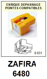 ZAFIRA-6480 (PRINZ R25)-POINTES-DE-LECTURE-DIAMANTS-SAPHIRS-COMPATIBLES