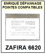 ZAFIRA-6620 (SHARP STY717)-POINTES-DE-LECTURE-DIAMANTS-SAPHIRS-COMPATIBLES