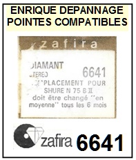 ZAFIRA-6641 (SHURE N75BII  N75C N75B TYPE II)-POINTES-DE-LECTURE-DIAMANTS-SAPHIRS-COMPATIBLES