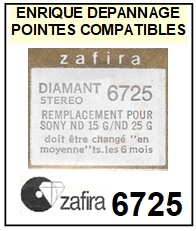 ZAFIRA-6725 (SONY ND15G ND25G)-POINTES-DE-LECTURE-DIAMANTS-SAPHIRS-COMPATIBLES