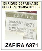 ZAFIRA-6871 (THOMSON BRANDT M307)-POINTES-DE-LECTURE-DIAMANTS-SAPHIRS-COMPATIBLES