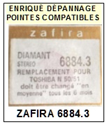 ZAFIRA-6884.3 (TOSHIBA N50 N51)-POINTES-DE-LECTURE-DIAMANTS-SAPHIRS-COMPATIBLES