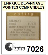 ZAFIRA-7026 (YAMAHA N7700 N7800)-POINTES-DE-LECTURE-DIAMANTS-SAPHIRS-COMPATIBLES