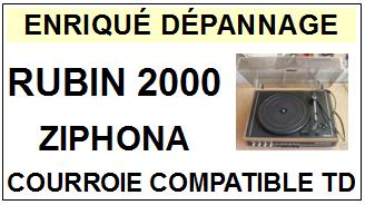 ZIPHONA-RUBIN 2000-COURROIES-ET-KITS-COURROIES-COMPATIBLES